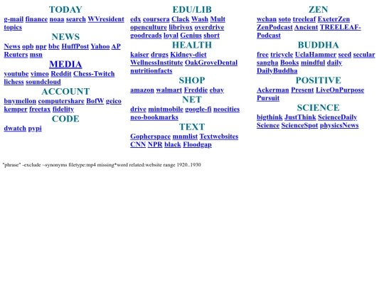 bookmarks screenshot