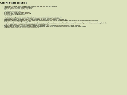 info screenshot