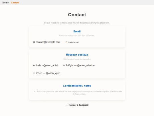 contact screenshot