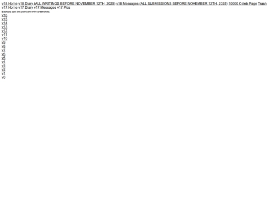 versions screenshot