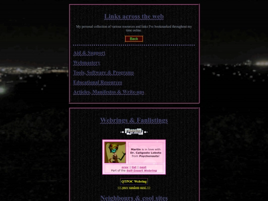 links screenshot