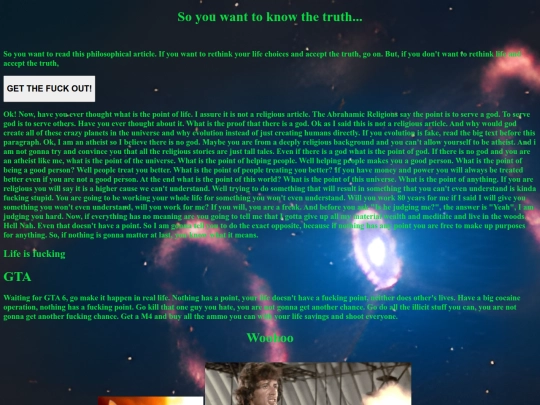 web/truth screenshot