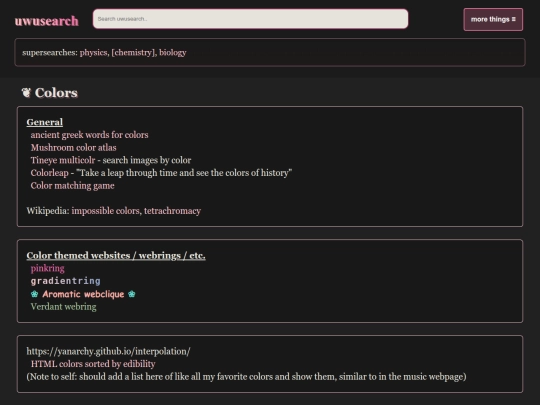 colors screenshot