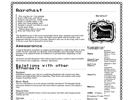 wikipages/barghest screenshot