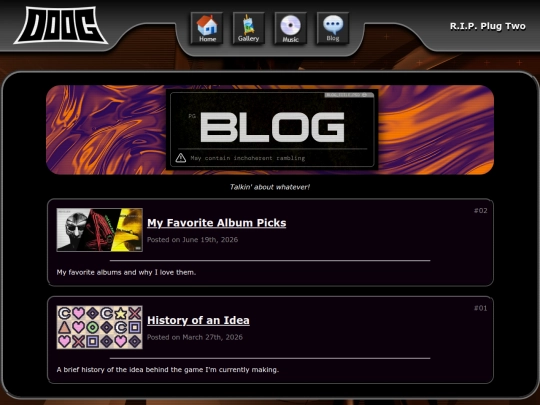 blog screenshot