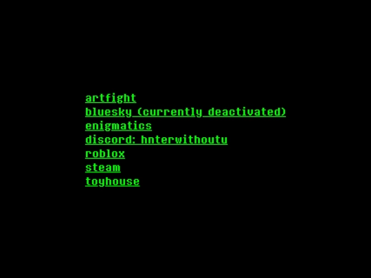 links screenshot