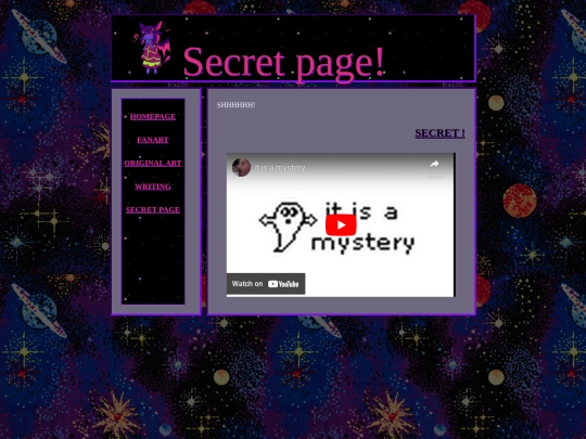 secretpage screenshot