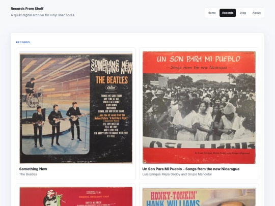 records/page/2 screenshot