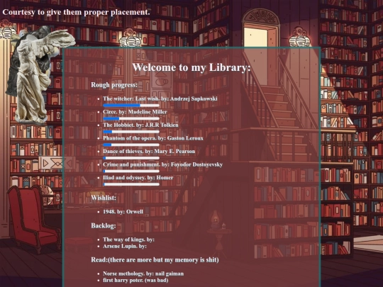 library screenshot