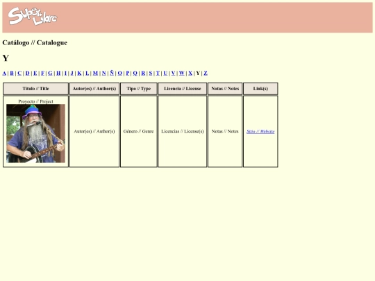 catalogoY screenshot