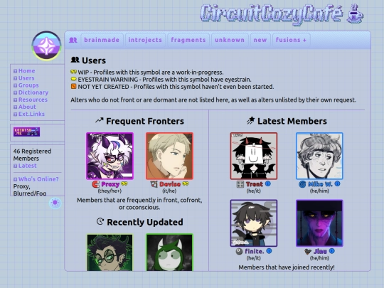 users screenshot