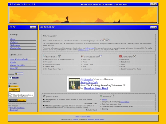 webmaster screenshot