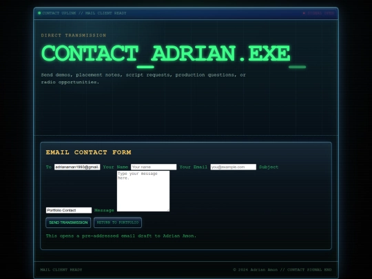 contact screenshot