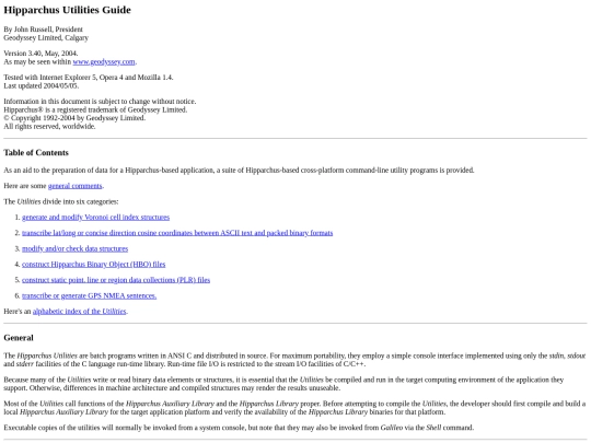 utilities screenshot