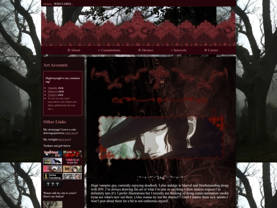 Interests screenshot
