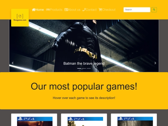products screenshot