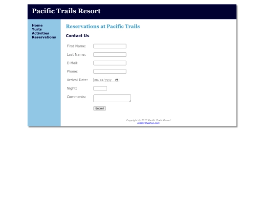 reservations screenshot