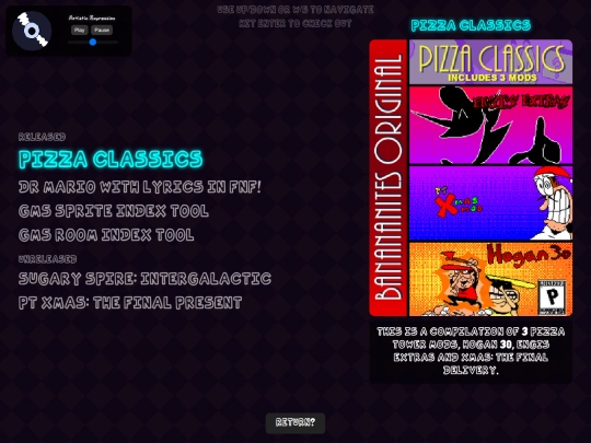projects screenshot