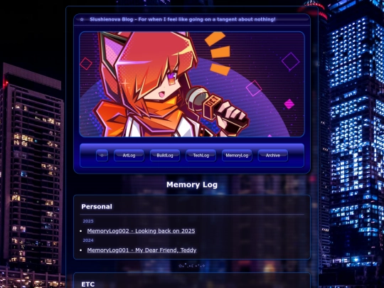 blog-memorylog screenshot