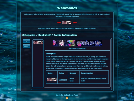collections/webcomics screenshot