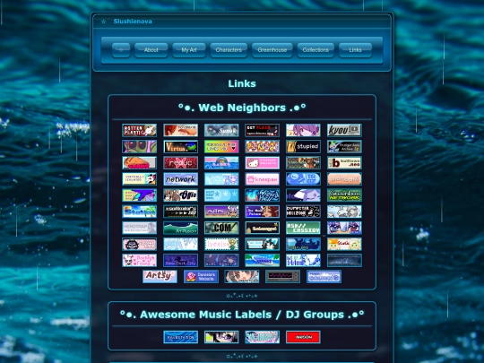 links screenshot