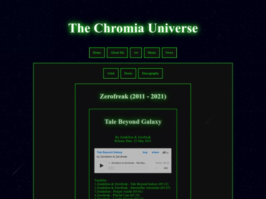 music-discography screenshot