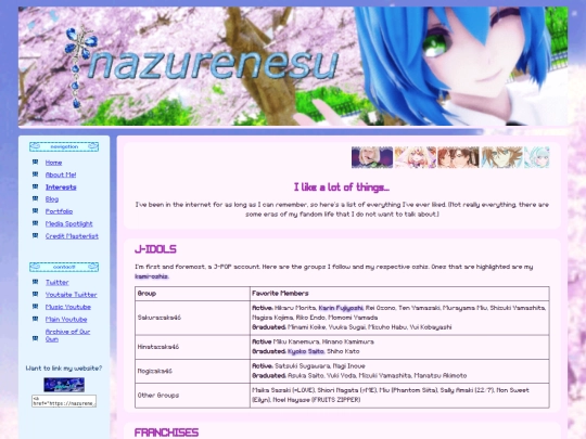 interests screenshot