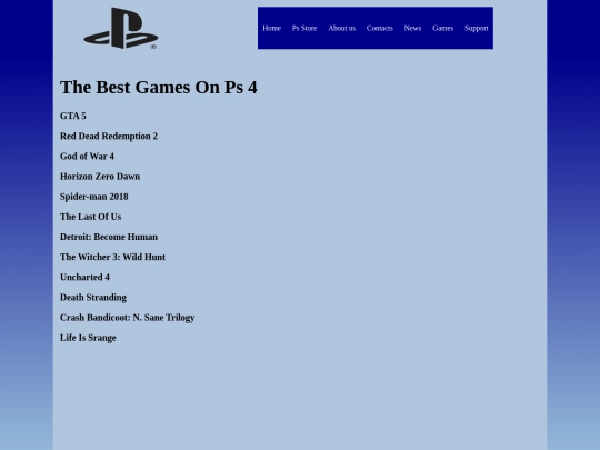 Games screenshot