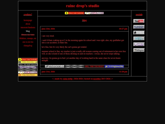 blog screenshot