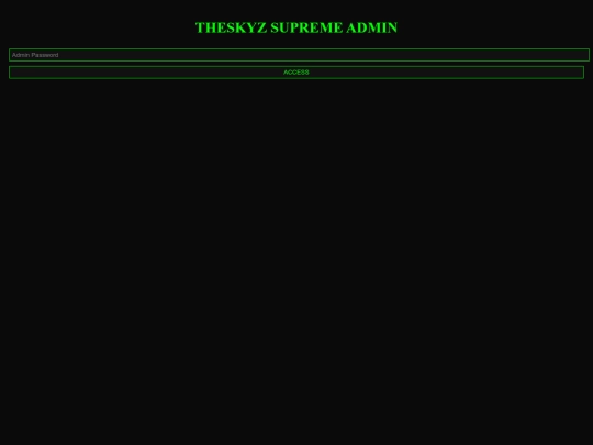 admin screenshot