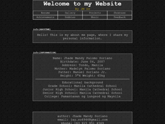 aboutme screenshot