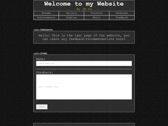 feedback screenshot