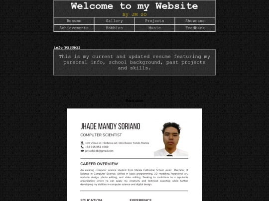 resume screenshot