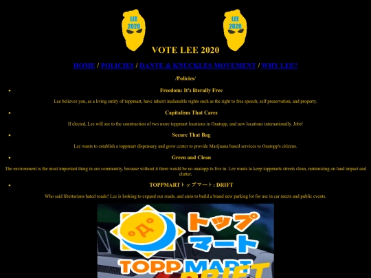 policies screenshot