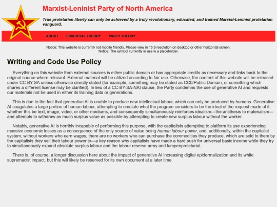 writing-and-code-use-policy screenshot