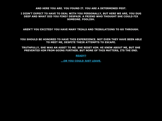 logging/finale screenshot