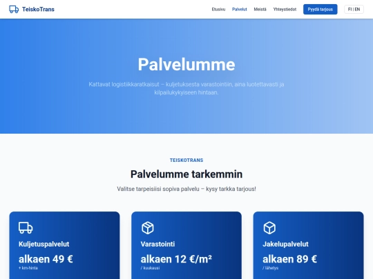 palvelut screenshot