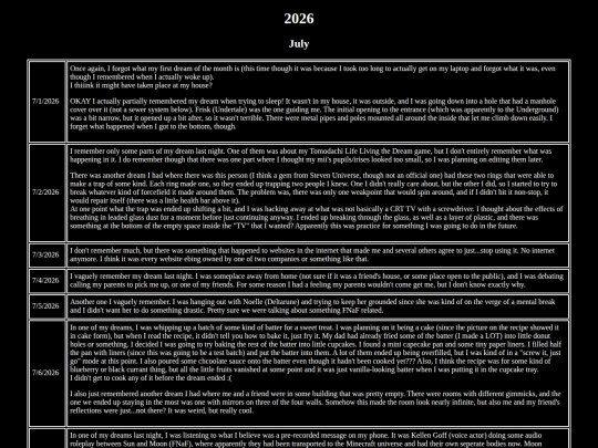 Dream-Journal/2026/July screenshot