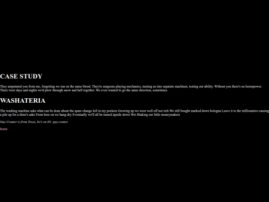 features/guycramer screenshot