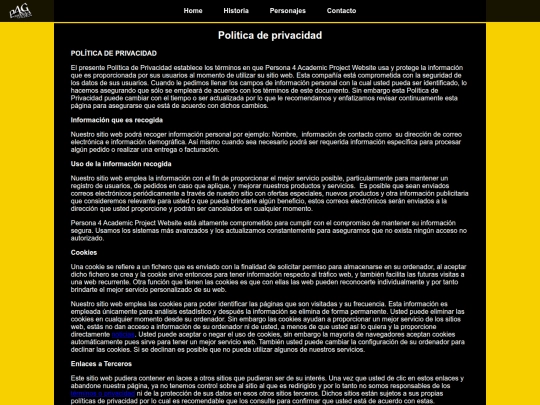 privacidad screenshot