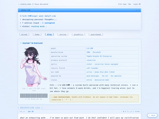 blog screenshot