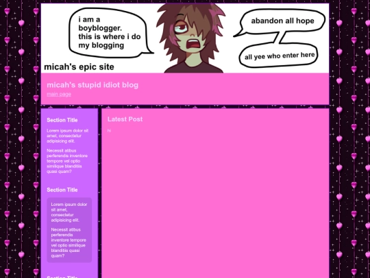 blog screenshot