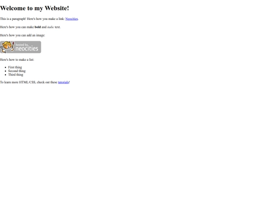 neocitiesindex screenshot