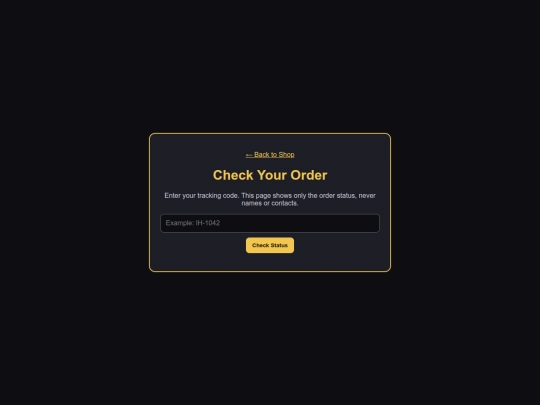 status screenshot