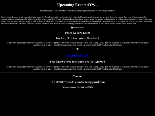event screenshot