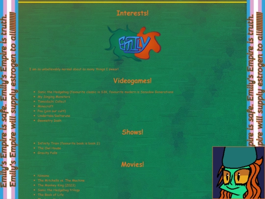interests screenshot