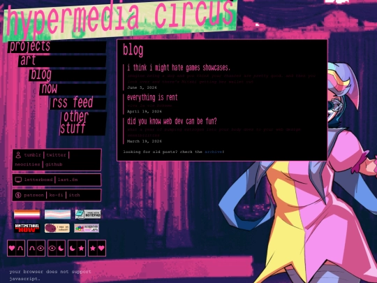 blog screenshot