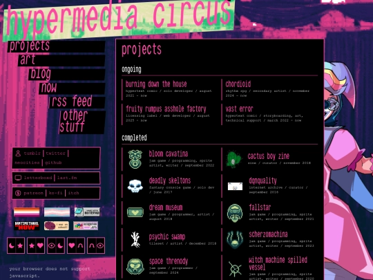 projects screenshot