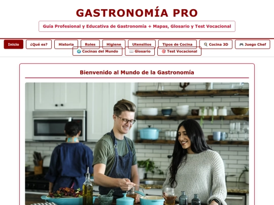 pagina web de gastronomia/Gastronomia screenshot