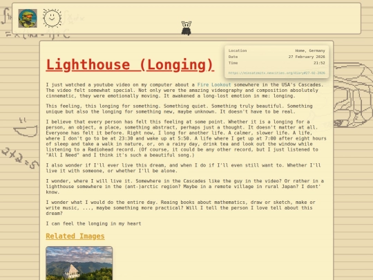 diary screenshot